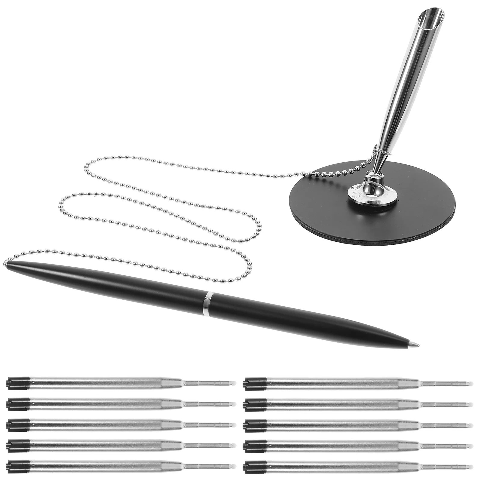 카운터 서명 펜 체인 디자인, 데스크탑 비즈니스 서명, 사무실 글쓰기, 스탠드 구리 문구 호텔