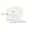 Acrylic Makeup Storage Box With Lid Clear Transparent Multi-grid Lipstick Storage Case Durable Large Capacity 6