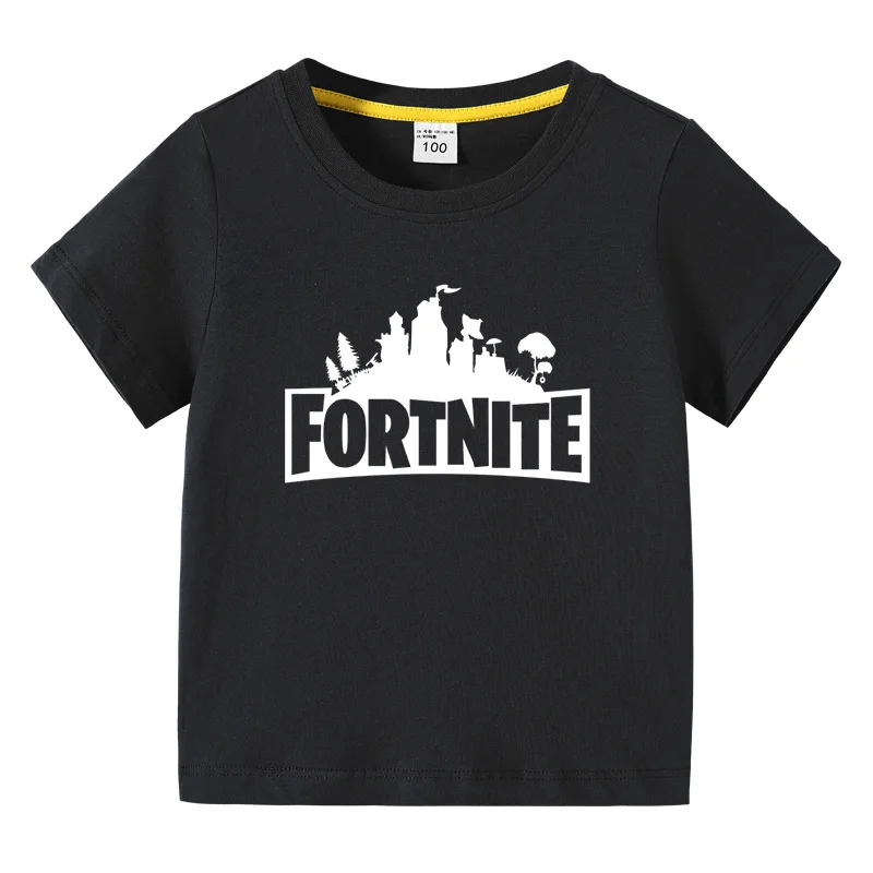 Fortnite Game Peripheral T-Shirt Summer Short Sleeved Top Children Fashion Leisure Cotton Sportswear TShirt Gifts