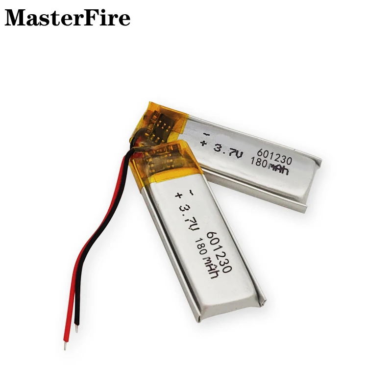 

8x 601230 3.7V 180mah Rechargeable Lithium Polymer Battery Cell for Bluetooth Headset Smart Watch Recording Pen LED Light Mouse