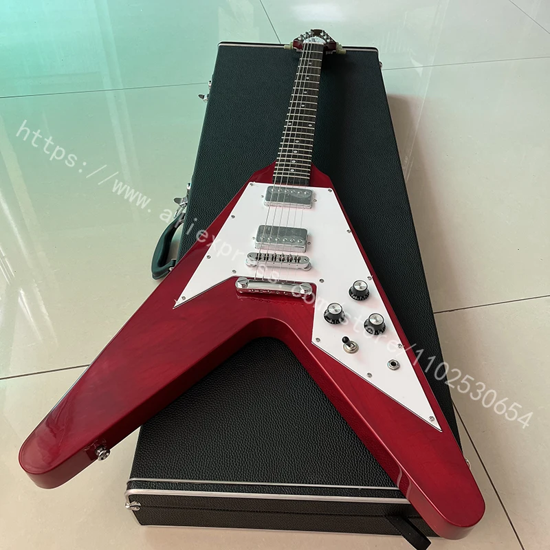 

Irregular electric guitar, guaranteed quality, professional level, enclosed pickup system, free shipping.