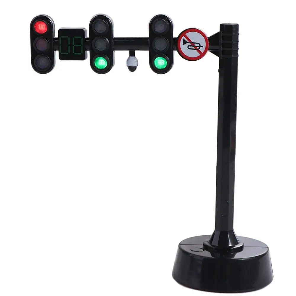 Safety Traffic Toy Light Signs Model Traffic Mini Stop Model Toys Simulation Mini Traffic Light Building Blocks Children Toys