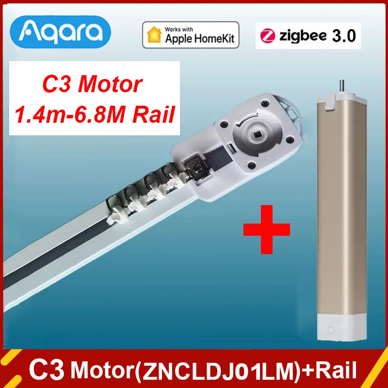 Aqara C3 スマート電動カーテンモーター Zigbee 2個 Aqara C3 Drive Motor Zigbee 3.0 and Smart Electric Curtain