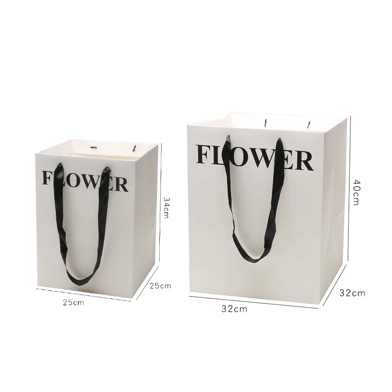 DAWN FLAME 4PCS Portable Gift Bag Bouquet Wrapping Paper Bag Waterproof  Portable Flower Arrangement Bag Birthday Wedding Holiday Party Gift Bag