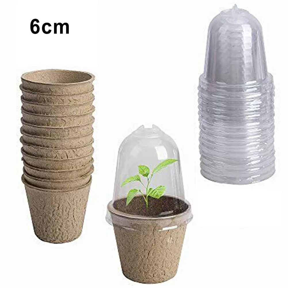 

Humidity Dome Plant Pots With Humidity Dome Biodegradable For Grow Nursery Garden Supply Plant Pots Garden Plant Pots