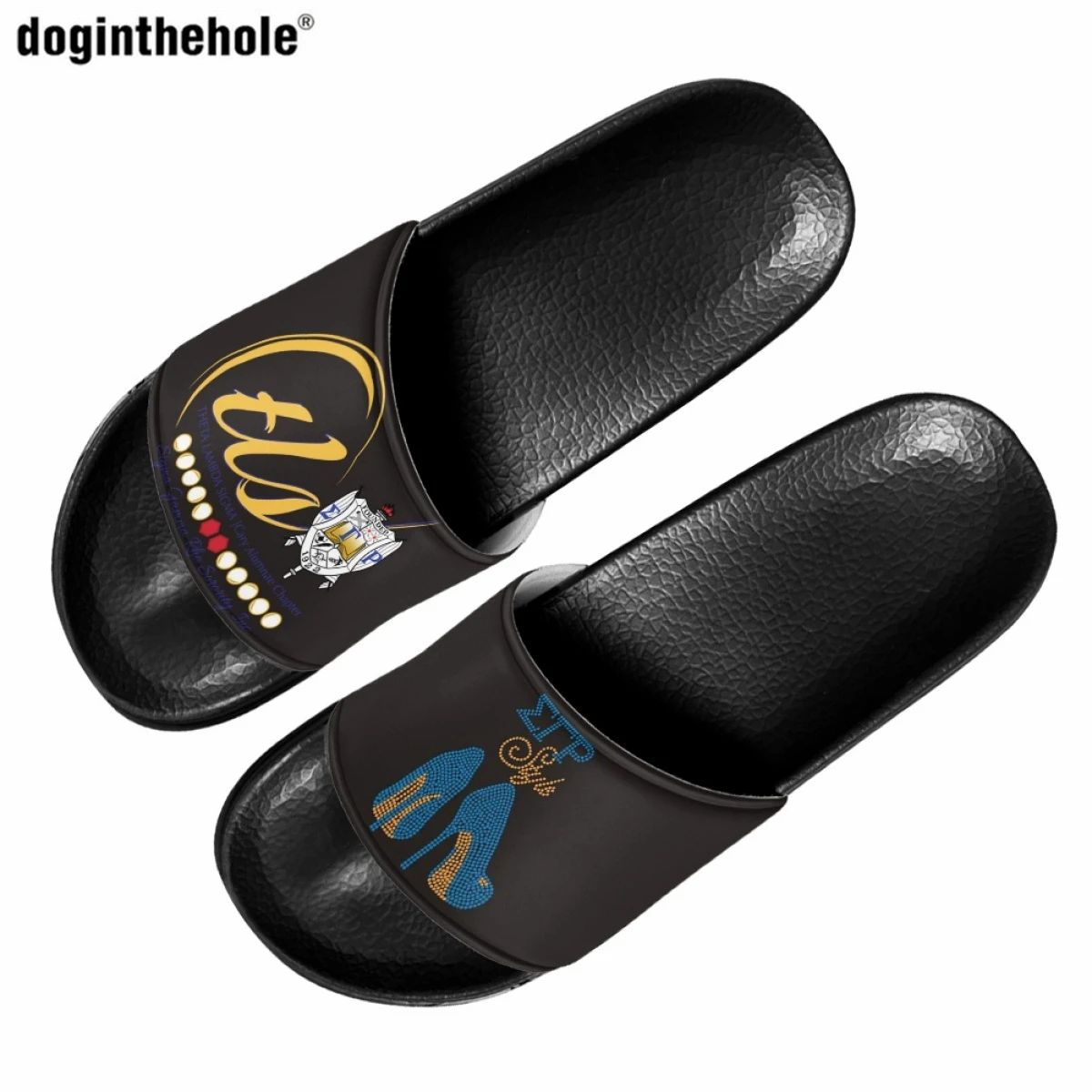 

Doginthehole EVA Slippers for Ladies Summer New Hot Sigma Gamma Rho Sorority Print Home Non-slip Slippers Men's Wading Sandals