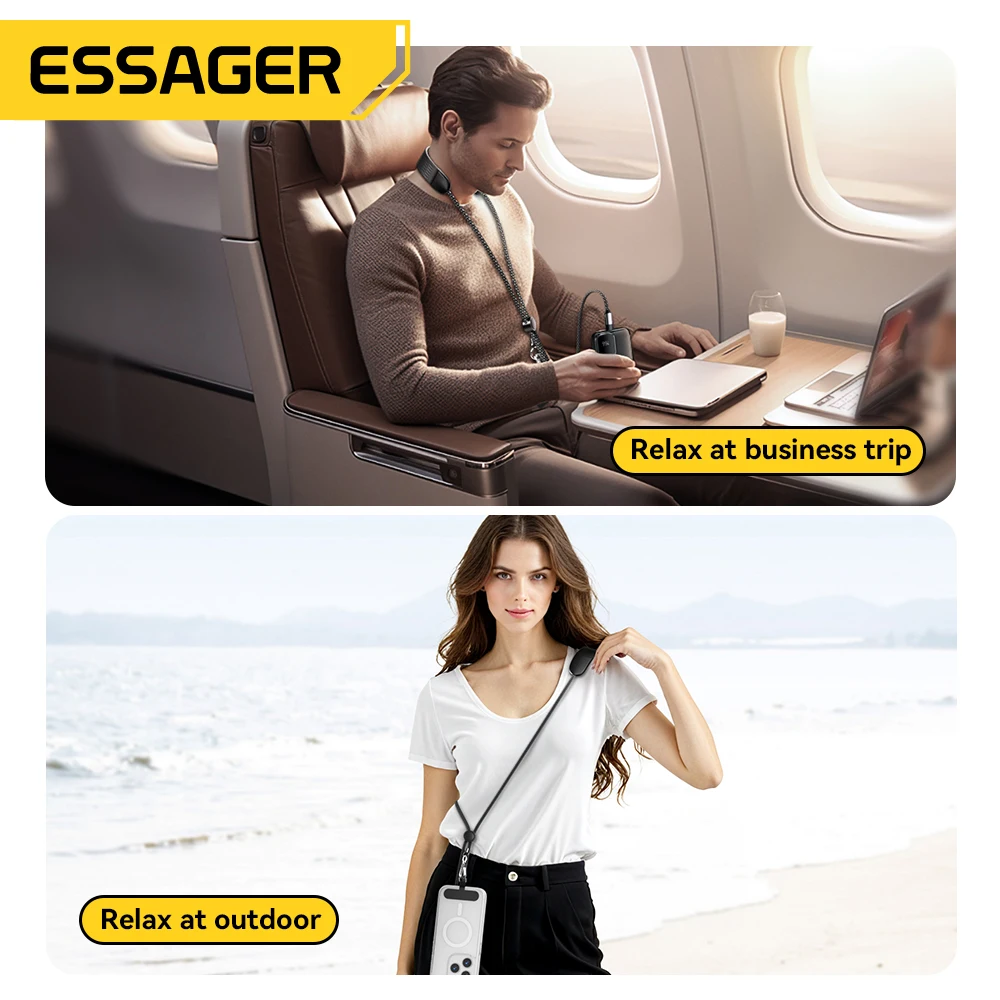 Essager Massage USB C Cable PD100W Fast Charging for iPad Macbook iPhone 17 16 15 Type C to Type C Data Cord for Samsung Xiaomi