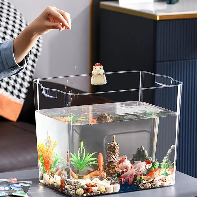 Aquarium Decor Ornaments Resin Aquarium Decorations Cat Garden Decor Cute Decorative Figurines Garden Sculptures For Fish Tank