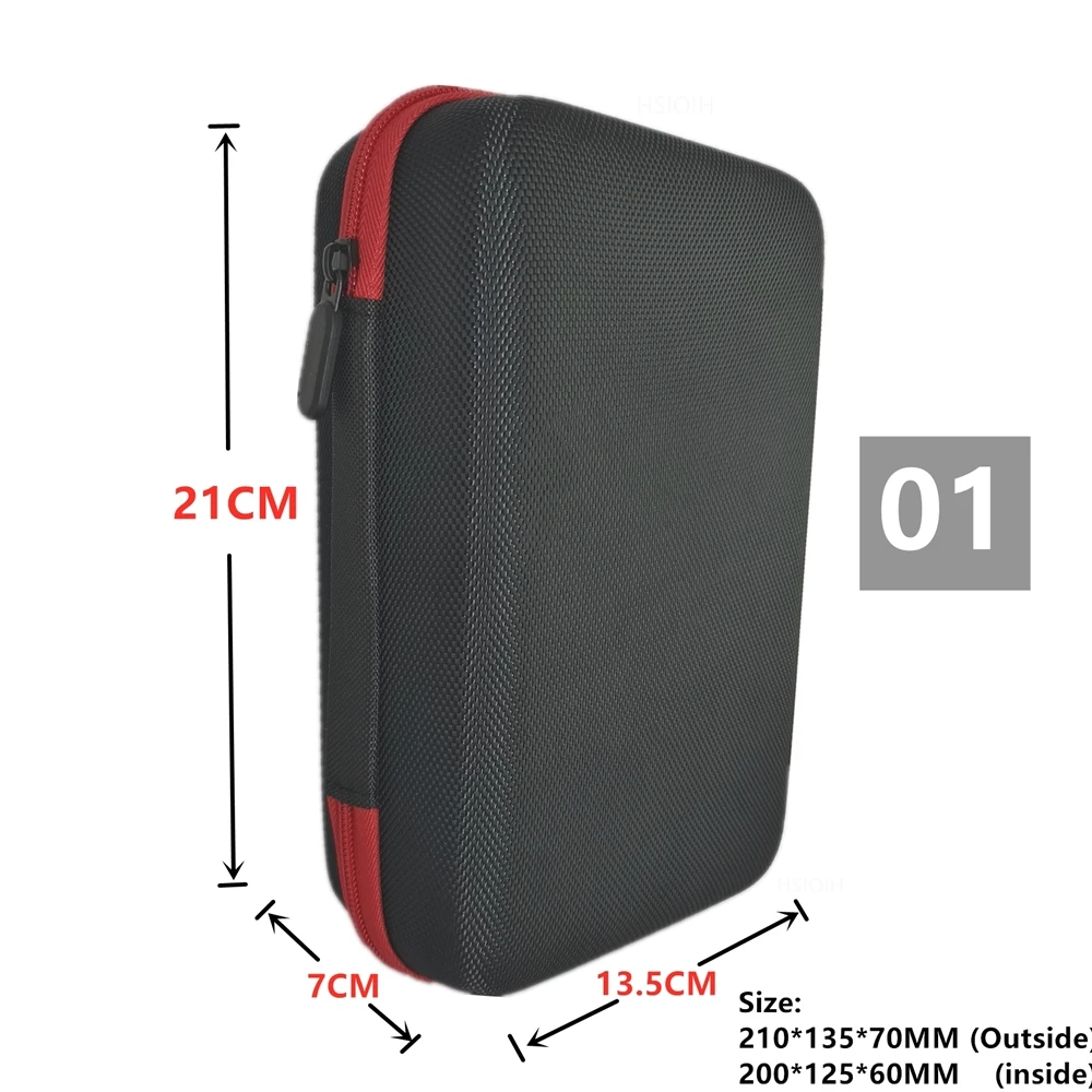 Digital Multimeter Bag Tool Storage Bags for Electronic Accessories Shockproof Bag EVA Box Case Earphone Data Cable Storage Bag - 2