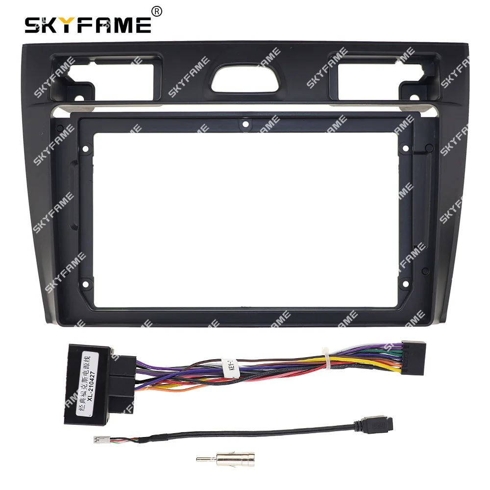 Car Radio Bezel & Wiring Kit For Ford Fiesta MK4/MK5 (1995–2001) - 2 DIN Frame, Black