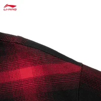 LI-NING RICH EVERYDAY série veste décontractée pour hommes manteau court à carreaux confortable à la mode AFDW137 6
