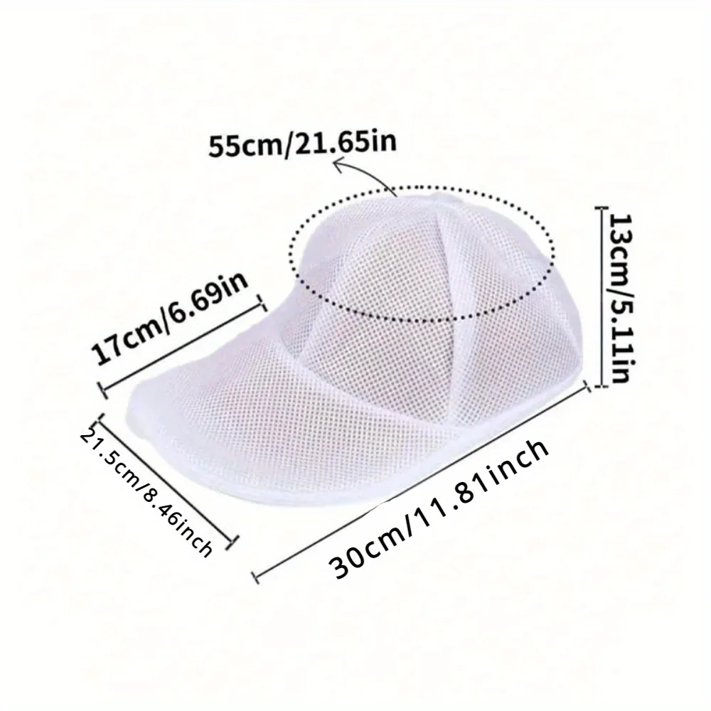 New Baseball Cap Laundry Bags Hat Wash Bag Anti-deformation Washing Machine Hat Mesh Bag Portable Baseball Cap Washing Bags 5