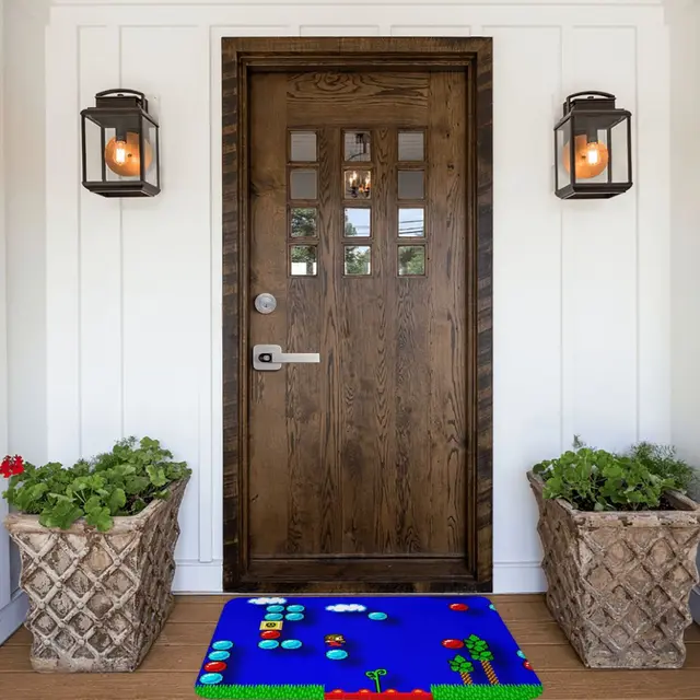 A Tizenharmadik Emelet Nem Csúszás Nélküli Ajtófürdő-Szőnyeg Alex Kidd Padló Láva Szőnyege Üdvözlő Szőnyeg Otthoni Dekoratív - Image 6