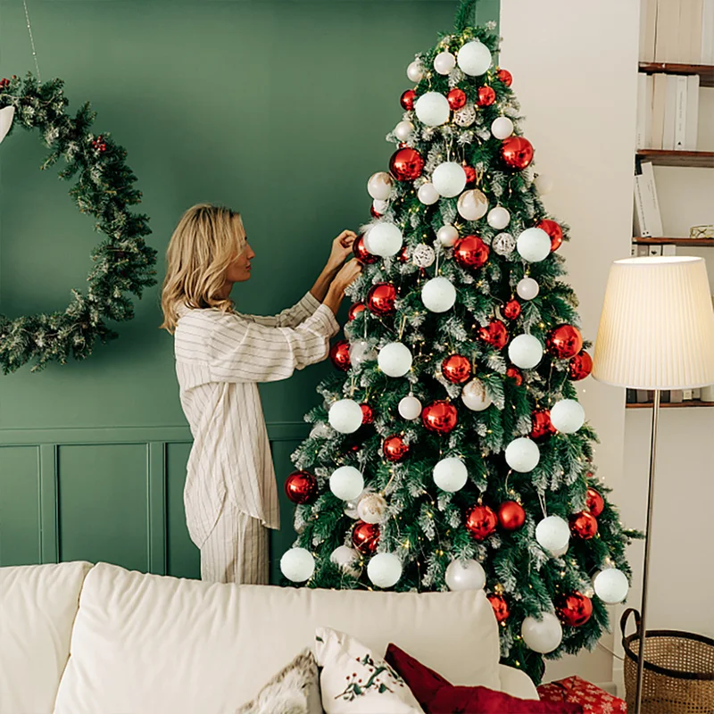 4 ideas for decorating styrofoam balls for DIY Christmas tree ornaments