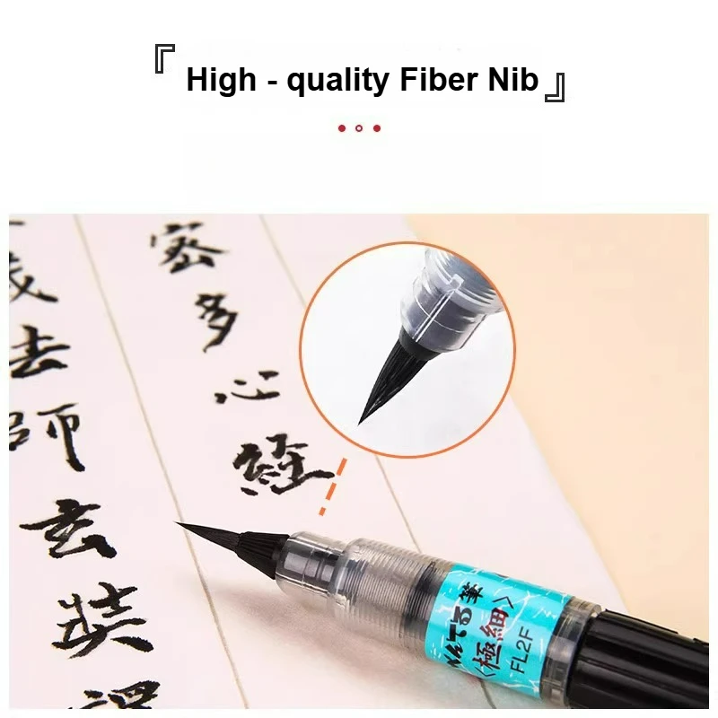 Pentel Soft-Tip Calligraphy Brush Pen - Refillable Ink for Scientific Writing and Regular Script Practice