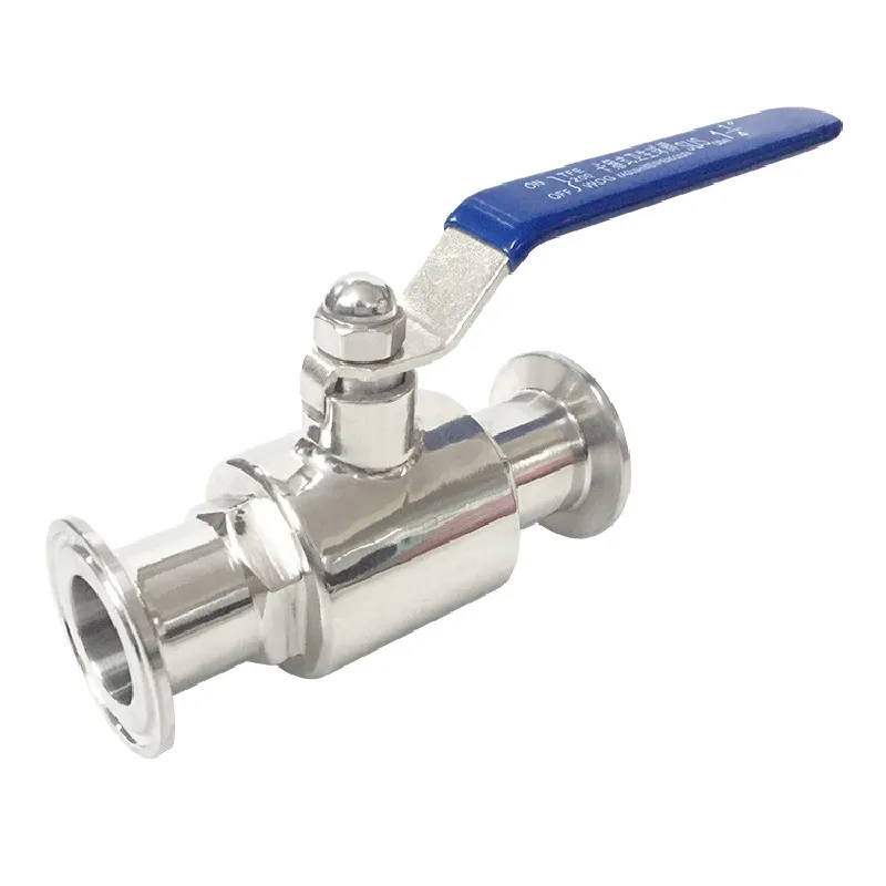 

3/4" 19/25/32/38/42/45/51 mm 304 Stainless Steel Sanitary Ball Valve Tri Clamp 50.5/64mm Ferrule Type For Homebrew Diary Product