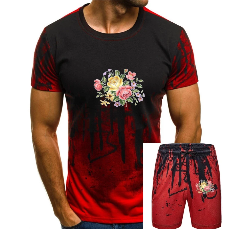 

Футболка Мужская/Женская хлопковая, Красивая цветная рубашка с принтом китайских традиционных пионов, с цветами, весна-лето