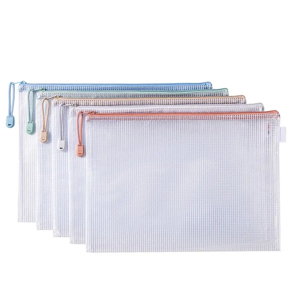 5PCS A4 파일 폴더 PVC 다목적 파일 계약 폴더 유물 정리 휴대용 테스트 용지 저장 도구