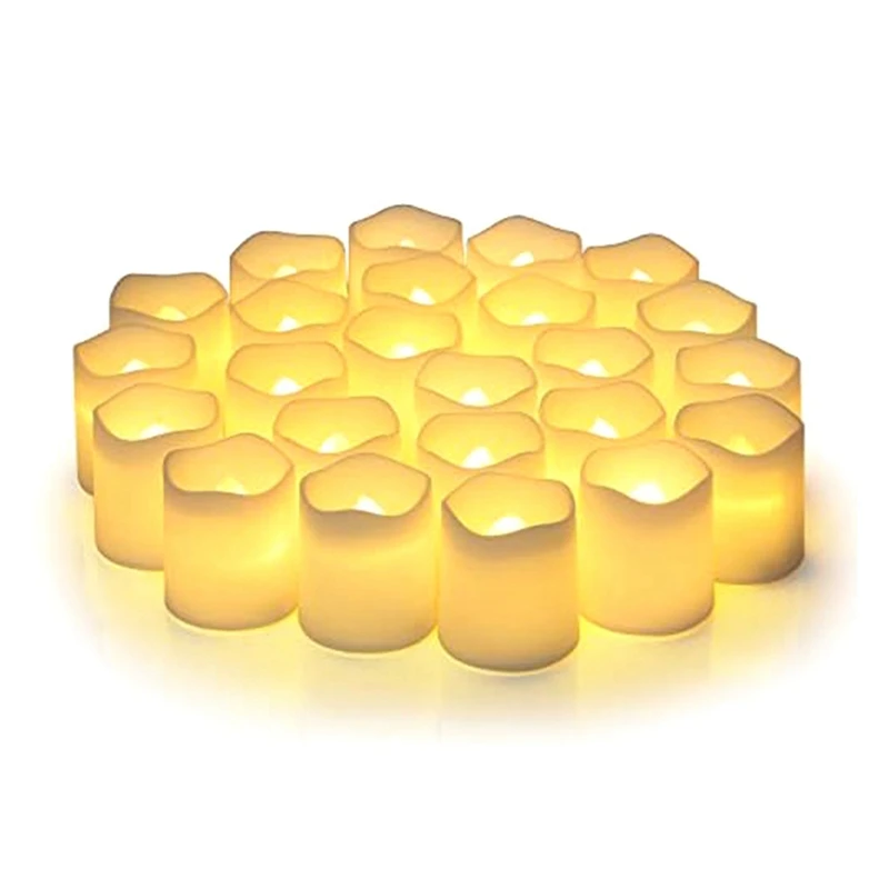 

24 PCS Flameless Wishing Candles + Batteries Suitable For Halloween And Christmas Decorate