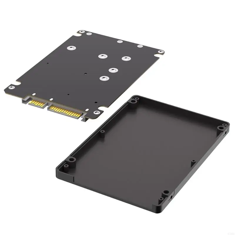 C90C M.2 NGFF SSDs to 2.5inch SATA3.0 Converters Adapter Card with Enclosure Sockets M.2 SSDs Adapter for 2230 2242 2260 2280
