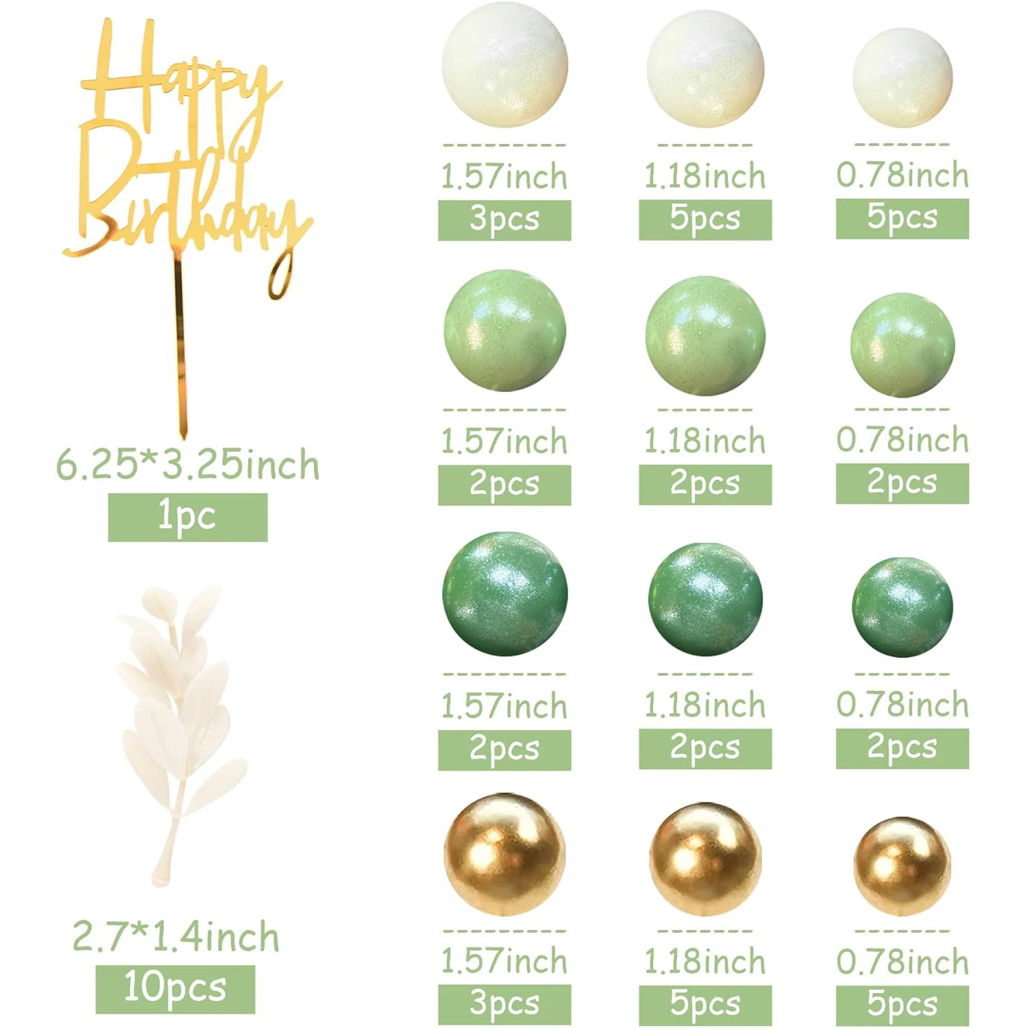 Khaki Ball Cake Topper Boho Gras Cake Topper Happy Birthday Kuchendekoration für Hochzeit Baby Shower Boho Themenparty Zubehör – Detail 28