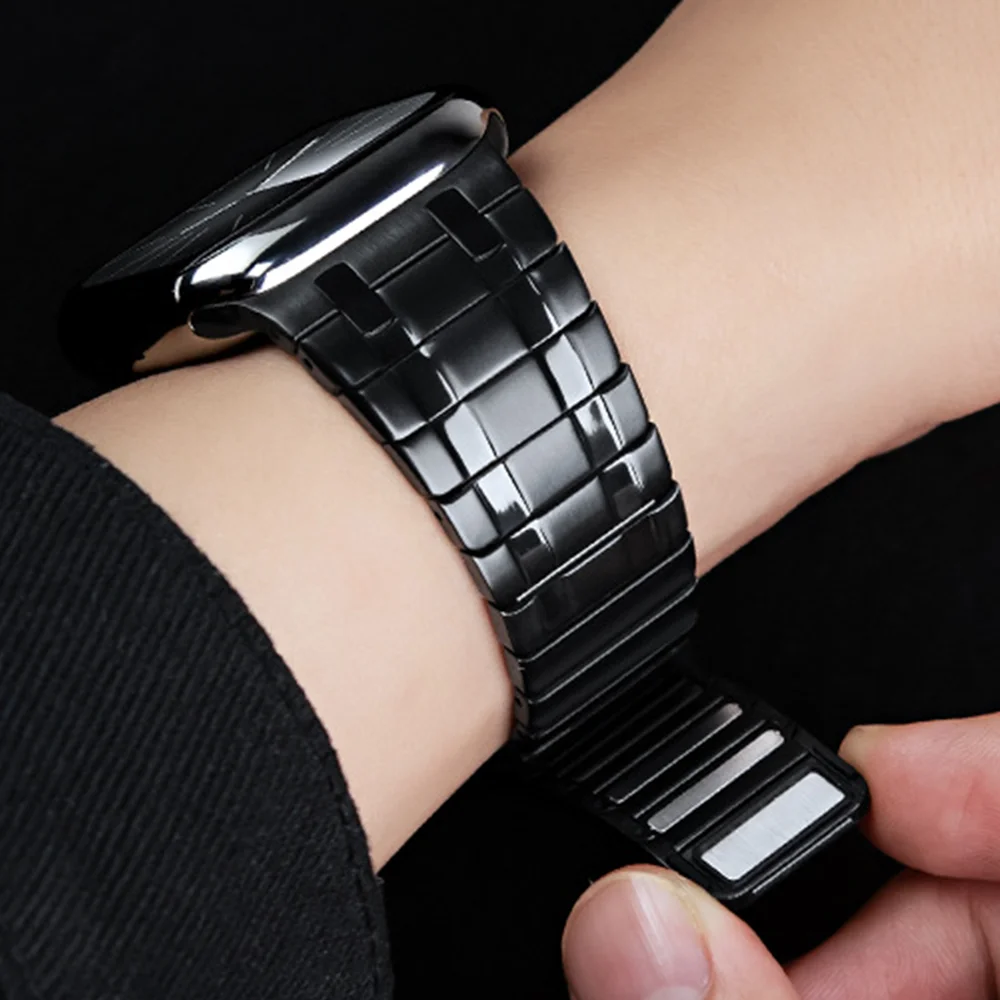 Luxury Stainless Steel Magnetic Watch Band Bracelet