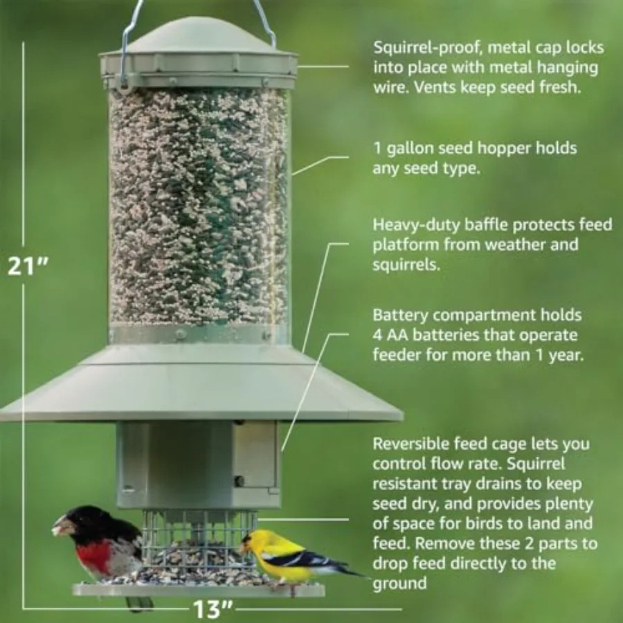 Programmable Bird Feeder — Auto Timer, Squirrel-Proof, Weatherproof lifestyle