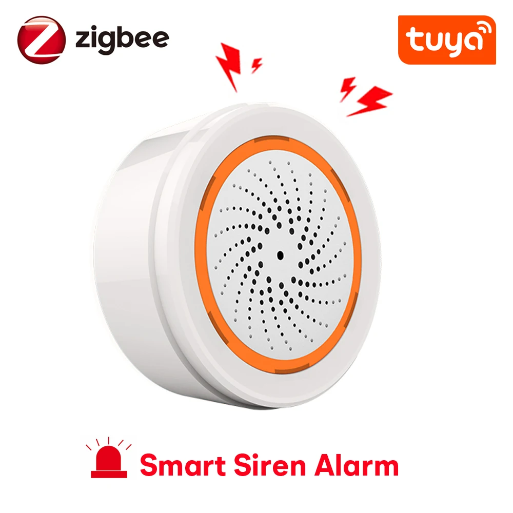 Sensor Sirena Inteligente Zigbee Tuya Smart Life 90db | Cuotas sin interés