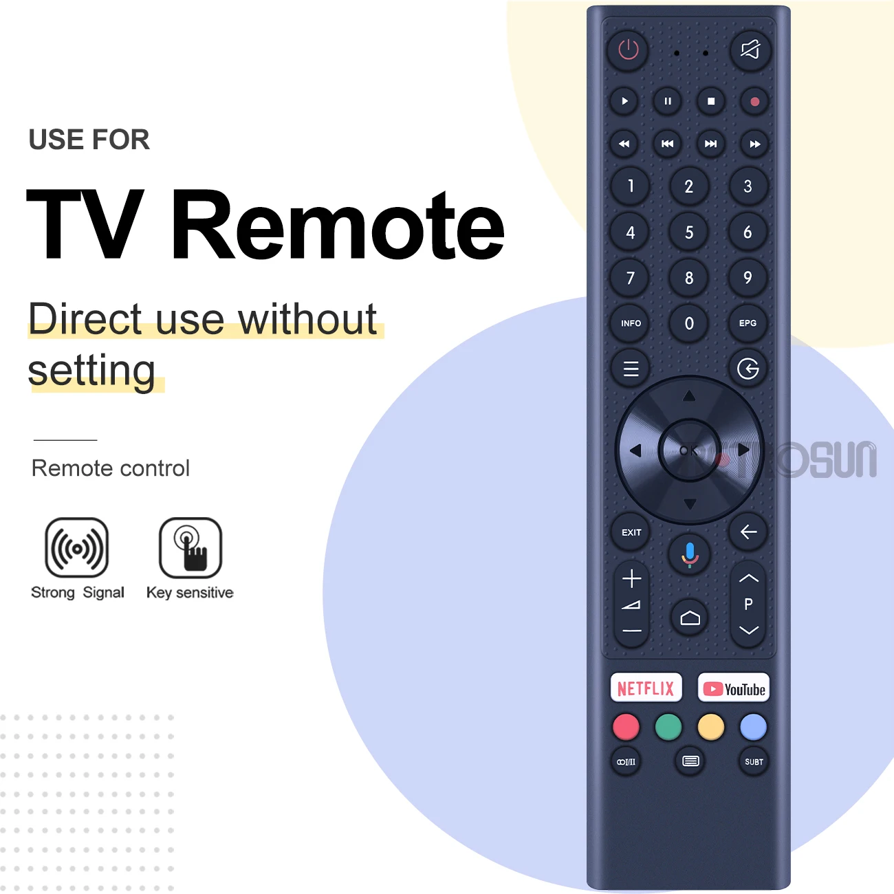 Nuovo Per Jvc Tv Smart Tech Hr46A Stt001 Rm-C3414 Muslimno Vocie Remote Control