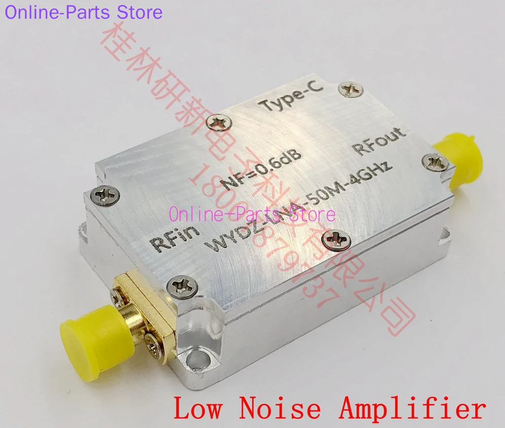 

RF Signal Amplifier Low Noise 0.05-4GHz 0.6dB LNA GPS Beidou