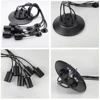 Vintage Retro Industrial Pendant Lamps Black Spider Chandelier E27 Edison bulb DIY Ceiling Light Hanging Lamp adjustable wire 2