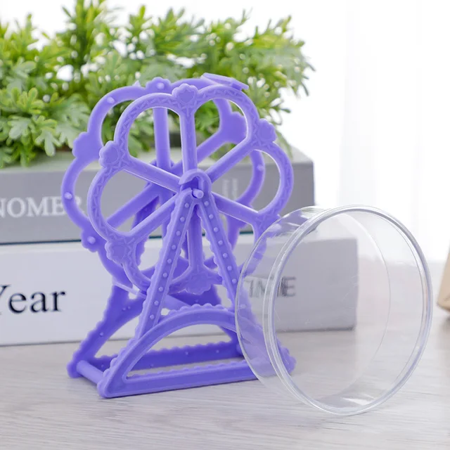 Rajzfilm Mini Ferris Wheel Wedding Candy Box Baby Centenennial Születésnapi Esküvői Cukorka Doboz Aranyos Tároló Gyönyörű Díszek