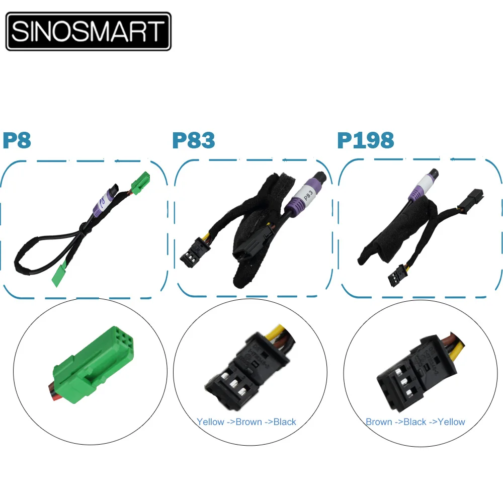 Фото SINOSMART 1080P Wi-Fi специальный видеорегистратор камера для Volvo V60 S60 S80 S80L S90 XC40 XC60 XC70 XC90 App контроль дождевой датчик провода №2