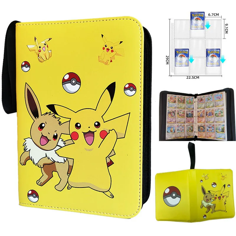 

400Pcs/900Pcs Pokemon Card Album Holder Binder Collectors Game Card Organizer Card Holder Card Pack Storage Case for Kids