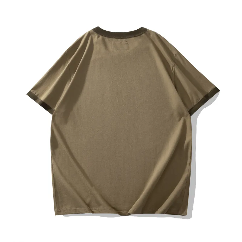 OKONKWO Motorcycle T-shirt With Round Neck Casual Short Sleeved Outdoor Trekking Camp Travel Hiking Tee Workear Tooling Overalls