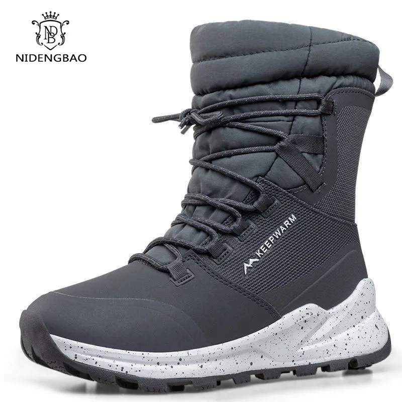 

Women Boots Winter Waterproof Snow Boots Fur Women Platform Shoes Slip On Woman Ankle Boots Plush Warm Female Shoes botas mujer
