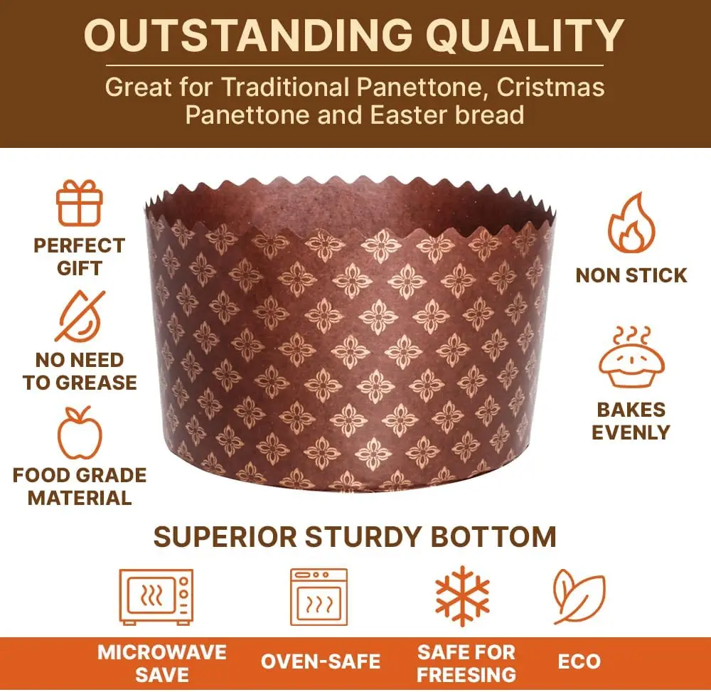 Paska Mold Kulich Panettone Paper Baking Molds image 5