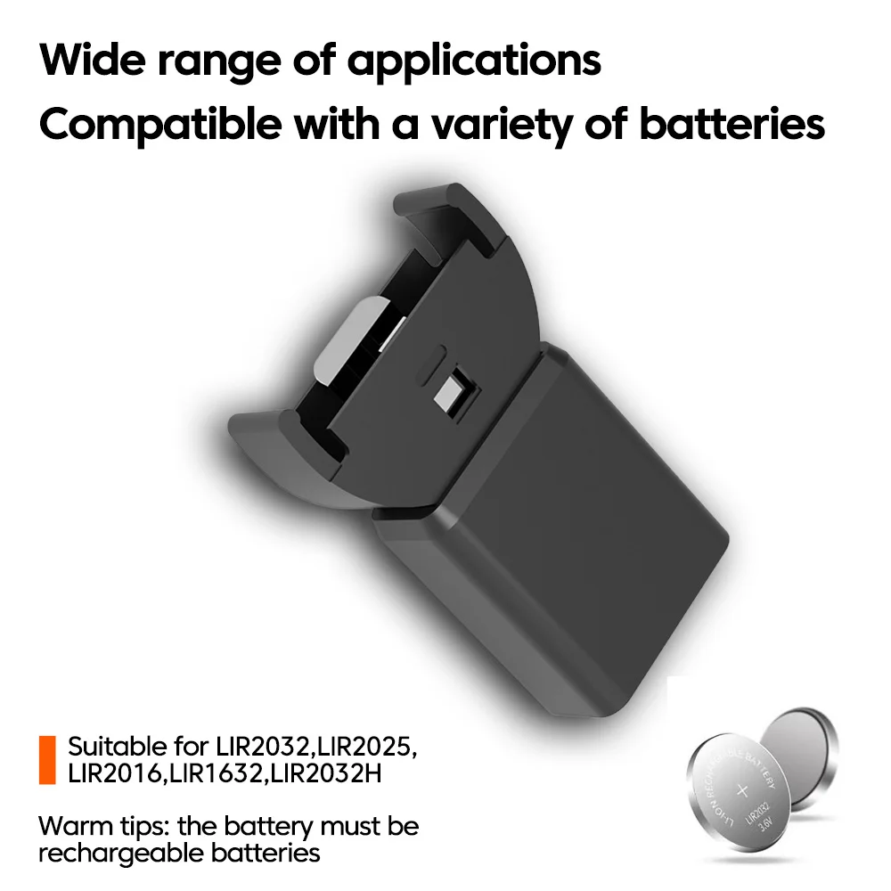 Versatile Type C Charger for Rechargeable Button Battery Cells