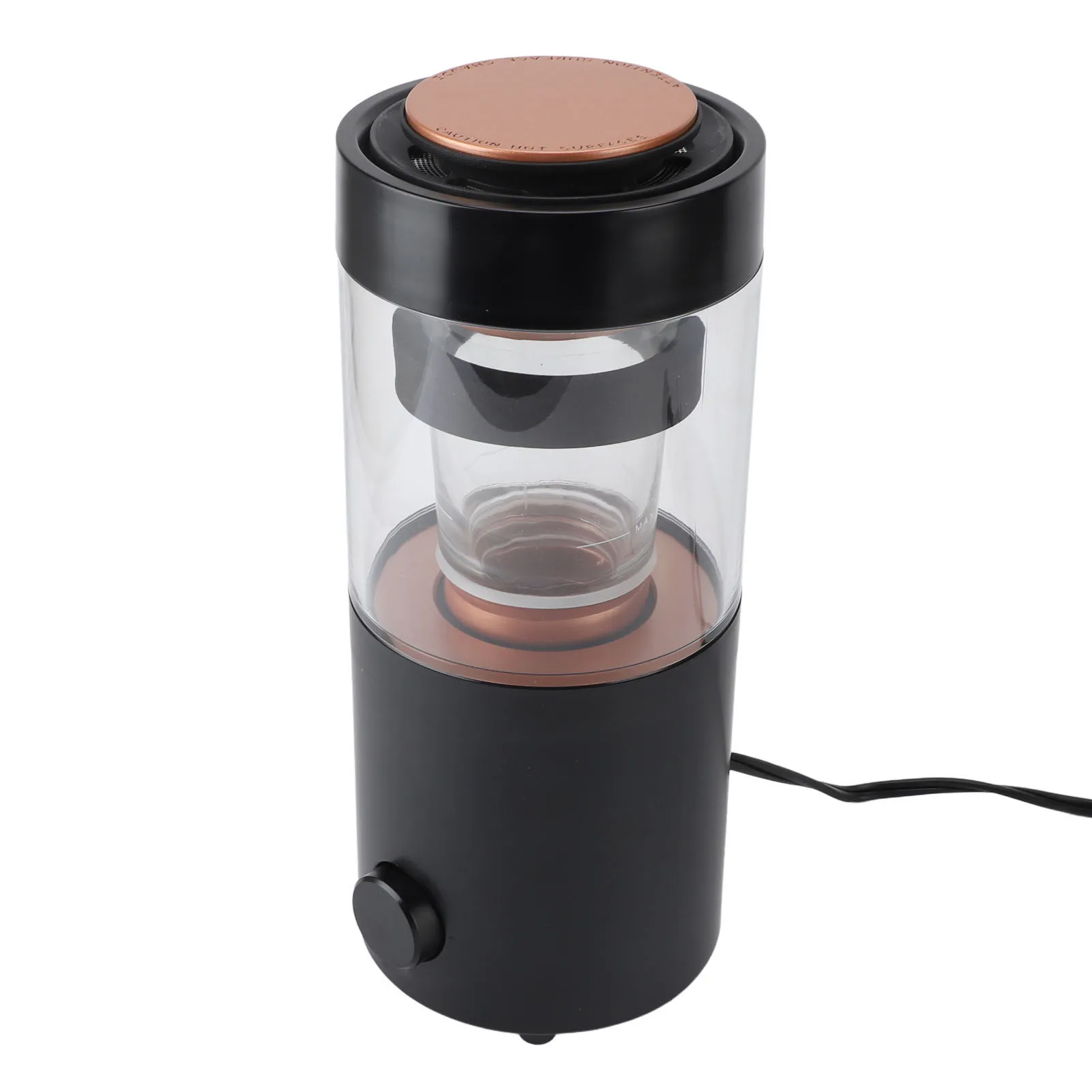 Coffee Bean Roaster 1300W Stainless Steel Transparent Glass Automatic Coffee Roaster Machine with Timer for Home Coffee Bean Roaster Coffee Roaster Machine