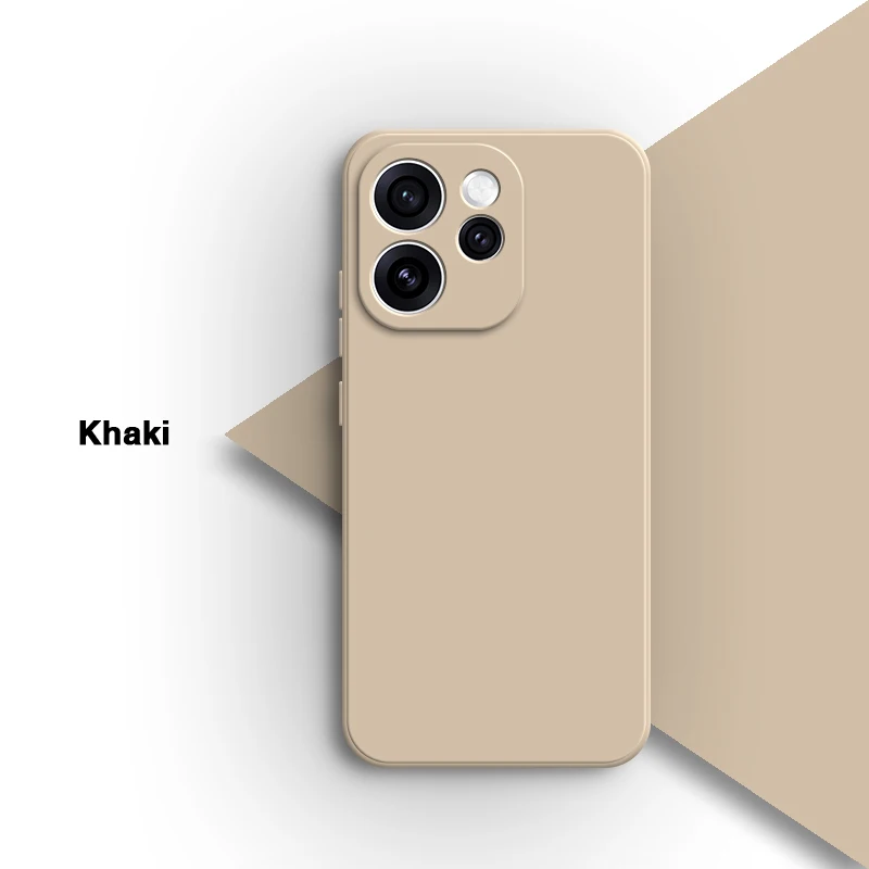 Premium Liquid Silicone Phone Case with Lens Protection - High Quality TPU Classic Back Cover