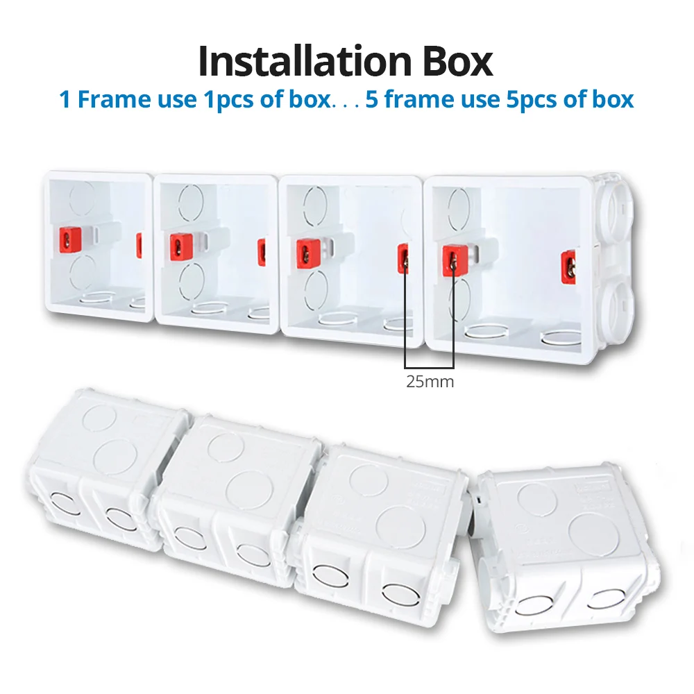 Wallpad DIY Module White Acrylic Panel With Silver Border Wall Power Socket Electrical Outlet Function Key Free Combination images - 6