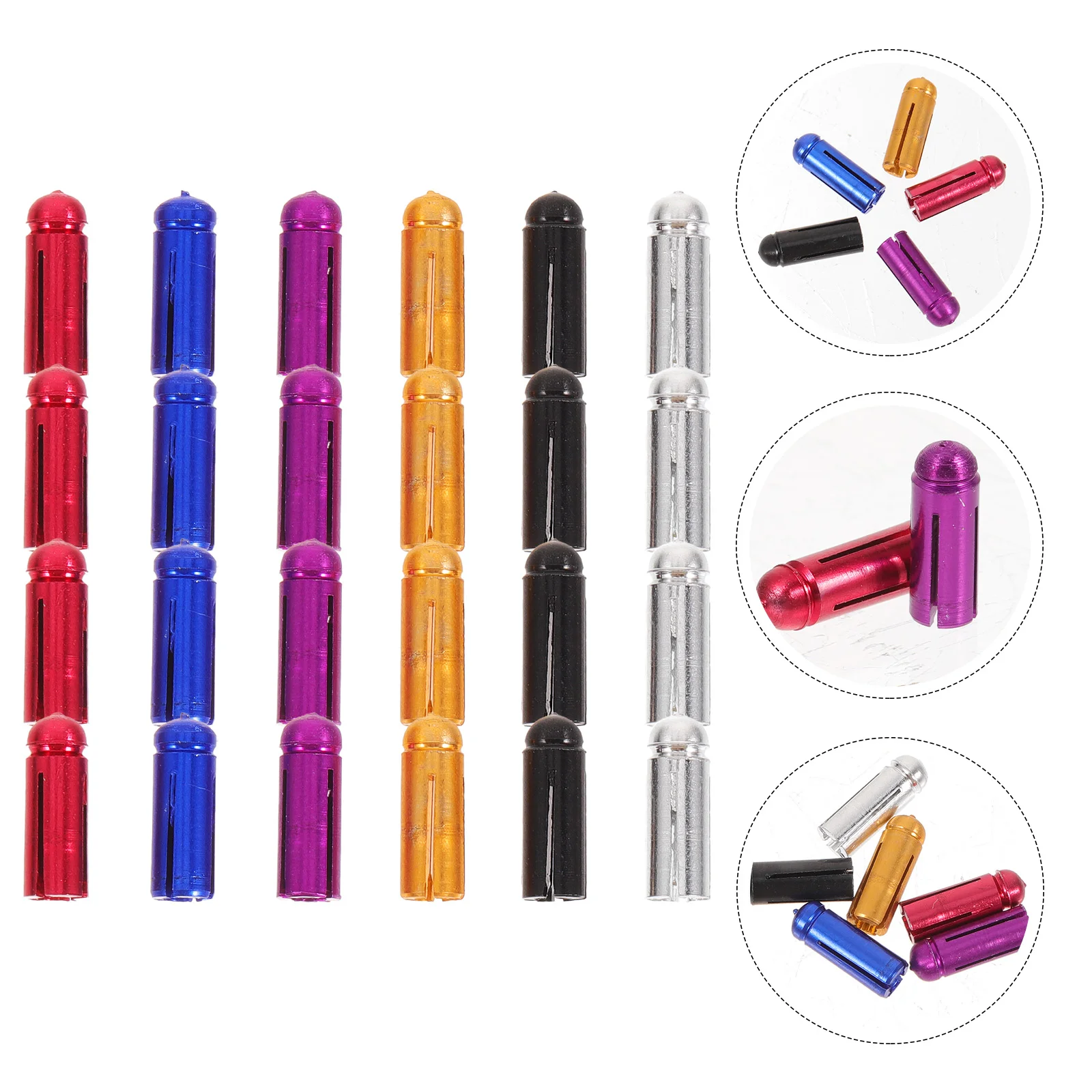 

24 Pcs Dart Parts Dart Wing Accessories Flight Protector Correction Professional Protectors Tool Aluminum Alloy