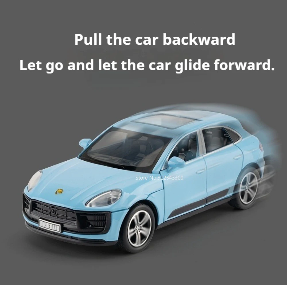 1:32 스케일 마칸 파나메라 자동차 모형 장난감, 도어 개폐 가능, 후진 모션, 사운드 및 라이트, 합금 다이캐스트 자동차, 애호가를 위한 선물