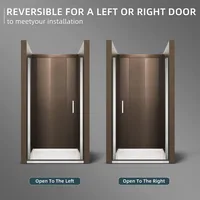 Shower Door, 29.5-31 in. W X 72 in. H Frameless Pivot Shower Door, Shower Door 2