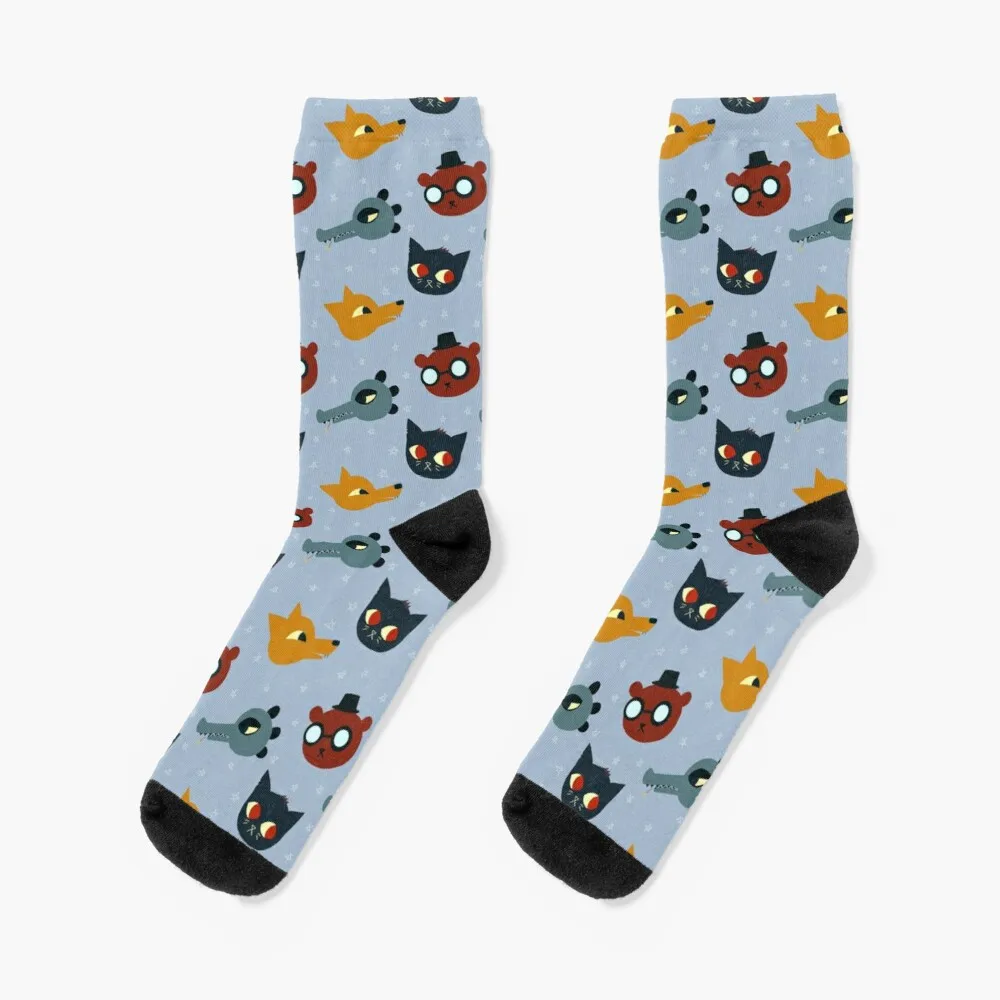 Night in the Woods - Repeat Pattern Socks Women'S Compression Socks prison mike funny office michael scott repeat pattern adult socks 3d print unisex socks men socks women socks