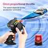 50CM Large Racing 70KM/H High Speed RC Boat 2.4G 200M Capsized Reset Dual Waterproof Smart Alarm Remote Control Boat Speedboat 4