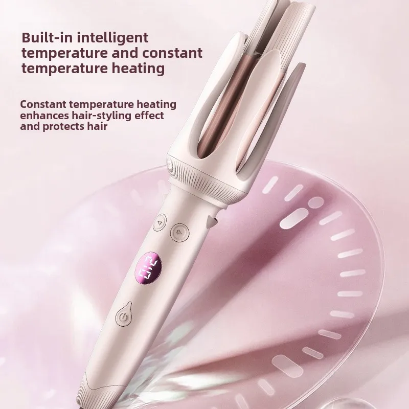 Advanced Hair Curling Iron New Hair Curler with LED Display Anti-Tangle & Auto-Off Protable Curling Wand for Home and Travel Use