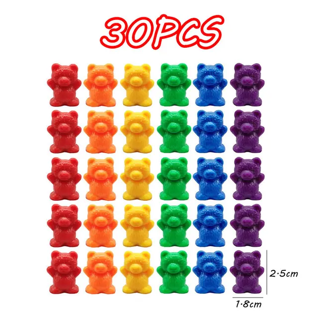 Montessori Fine Motor Training Toys Colors Cognitive Sorting Count