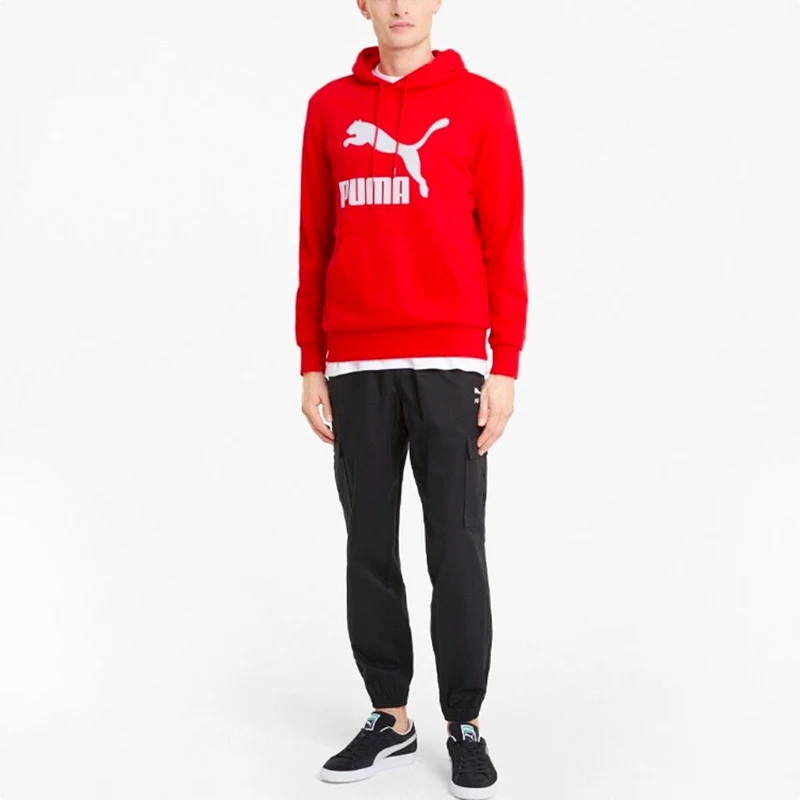 Original Puma Sportswear Printed Hooded Sweatshirt Men's 531369-01