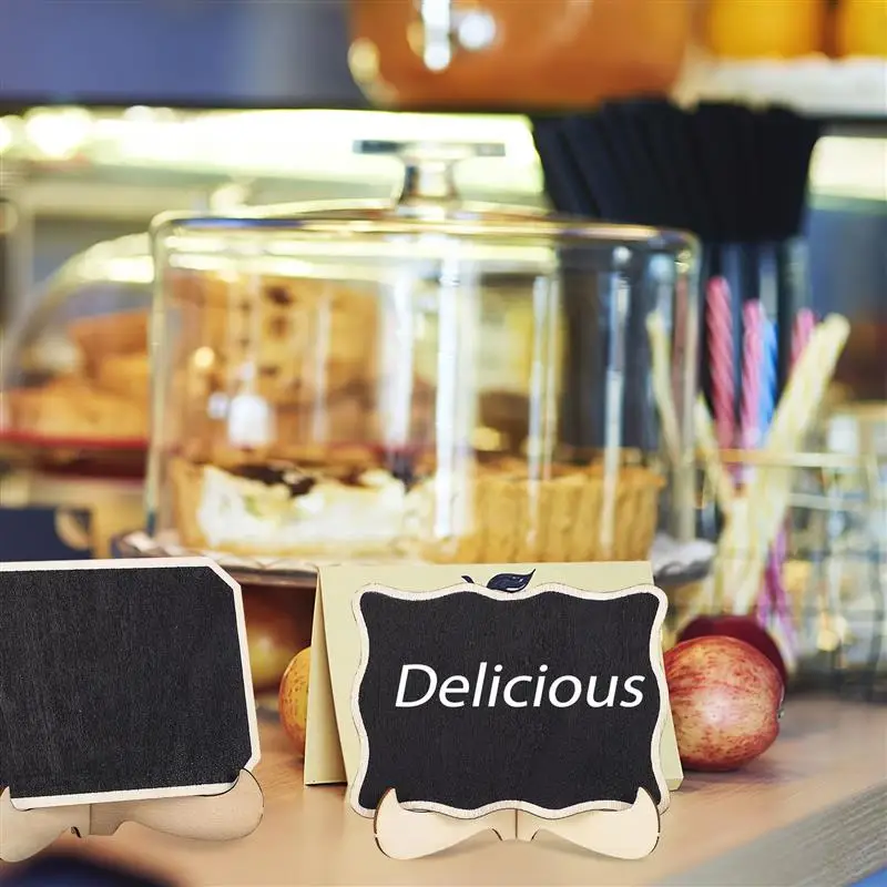 미니 칠판 간판 데스크탑 칠판 메시지 보드, 탁상 장식, 1 세트